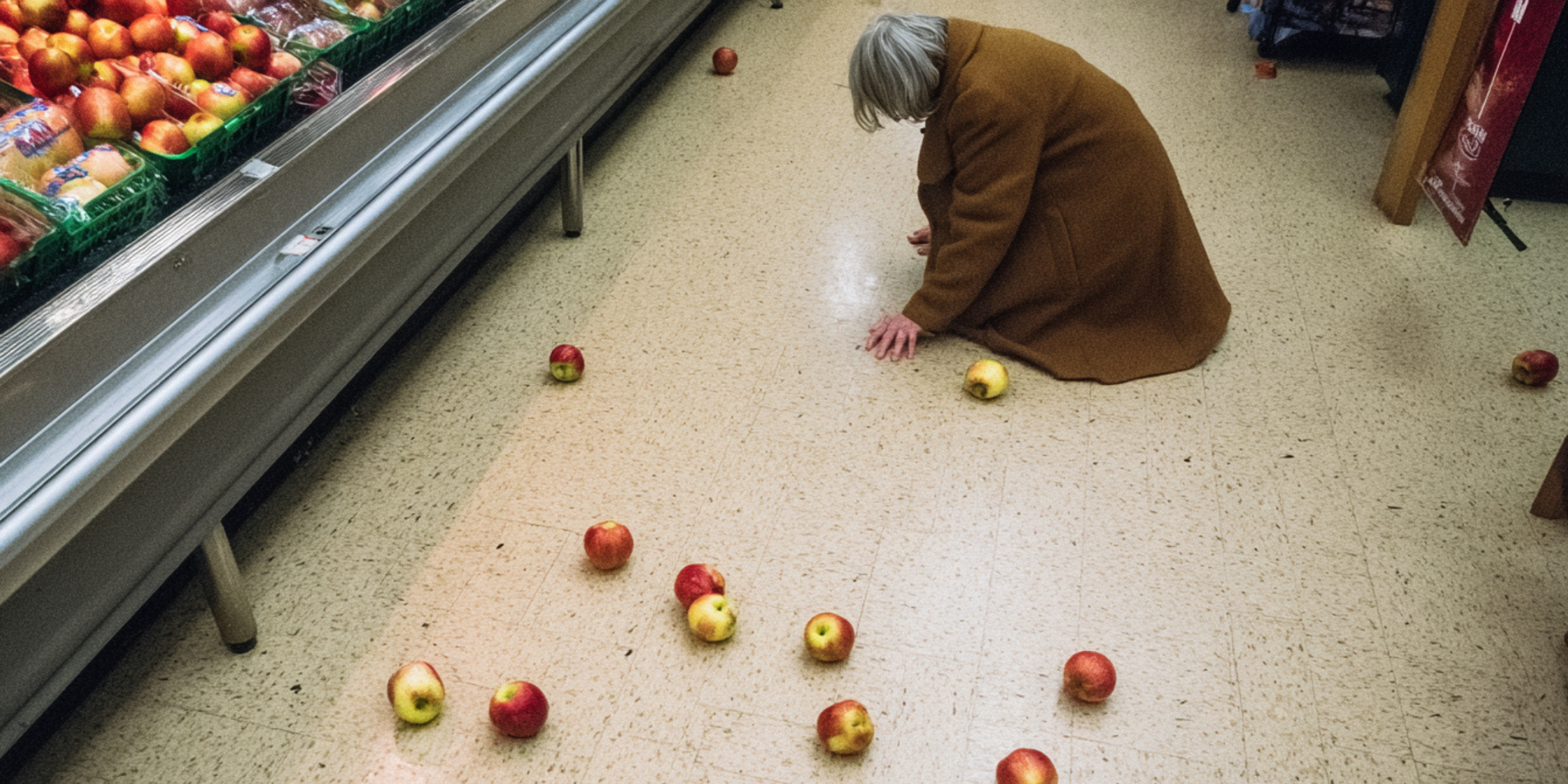 Una mujer caída en una tienda de comestibles | Fuente: AmoMama