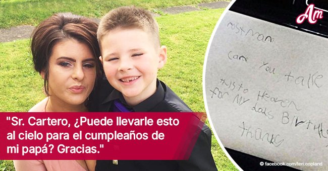 Niño envía una postal a su "papá en el cielo" y recibe una respuesta