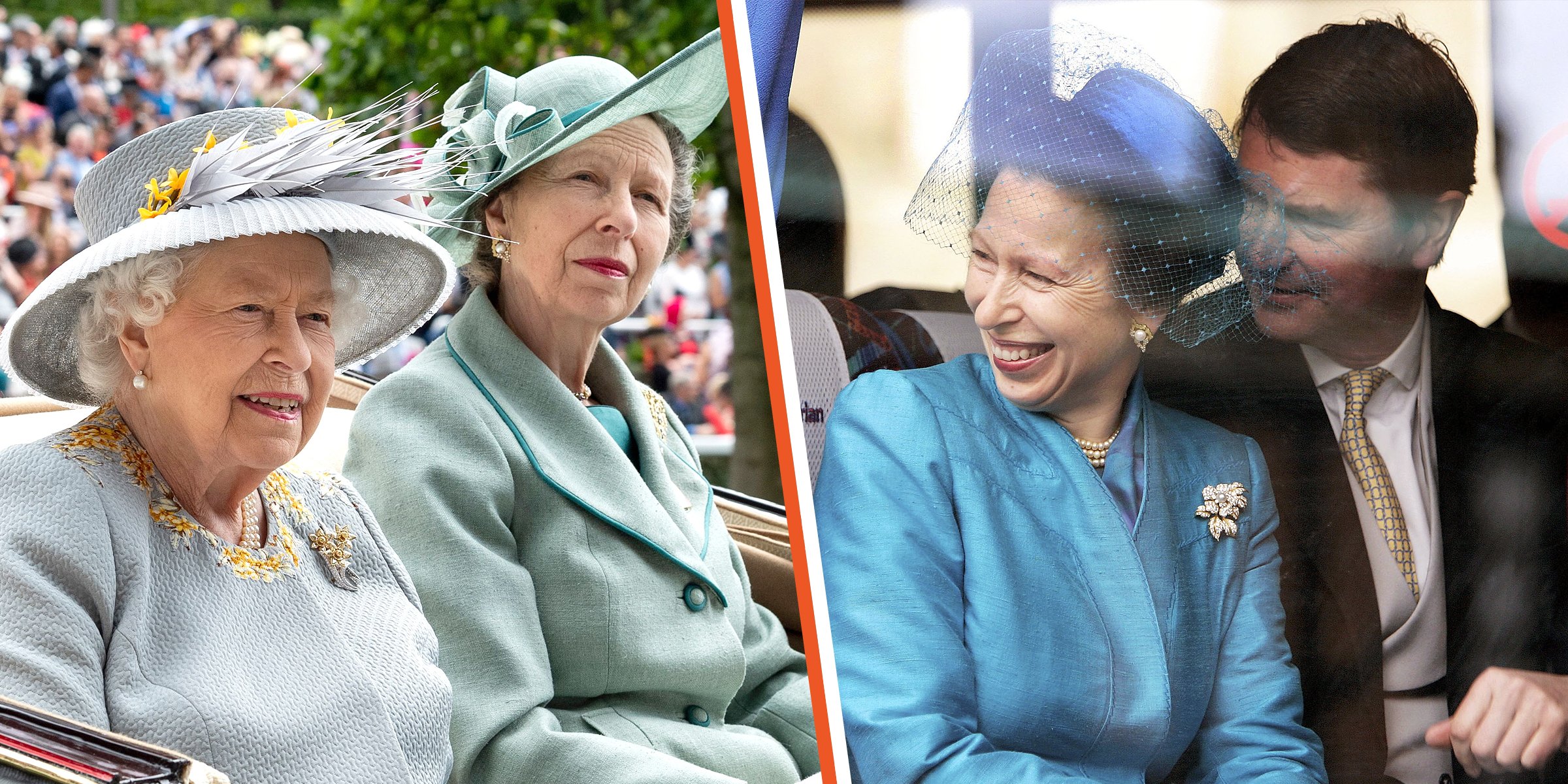 La princesa Anne y la reina Elizabeth II. | La princesa Anne y Sir Timothy Laurence. | Foto: Getty Images