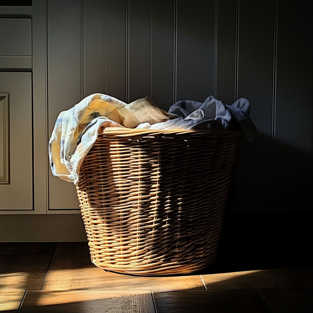 Un cesto de ropa sucia | Fuente: Midjourney