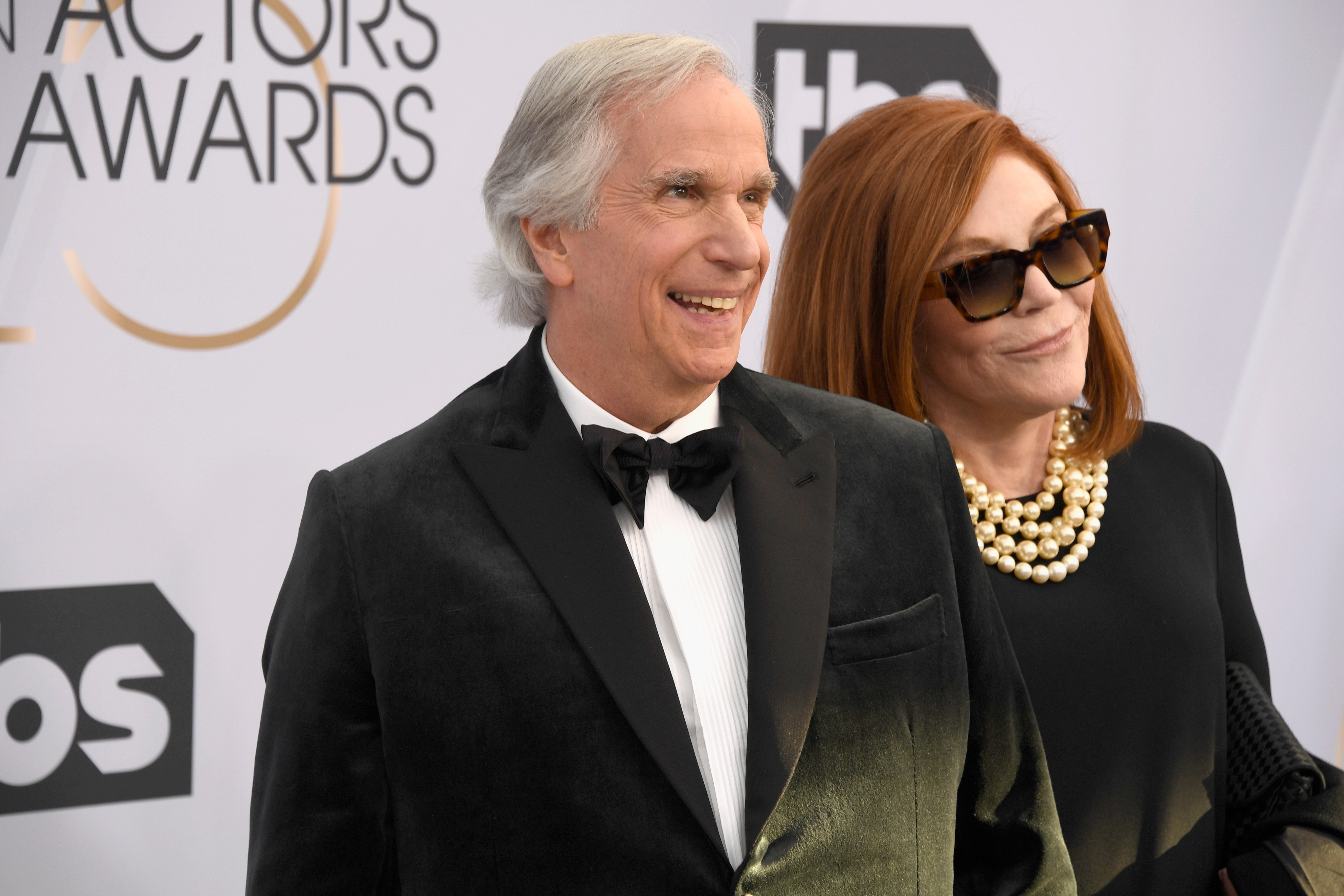 Henry Winkler y Stacey Winkler asisten a la 25ª entrega anual de los Screen Actors Guild Awards, el 27 de enero de 2019. | Foto: Getty Images