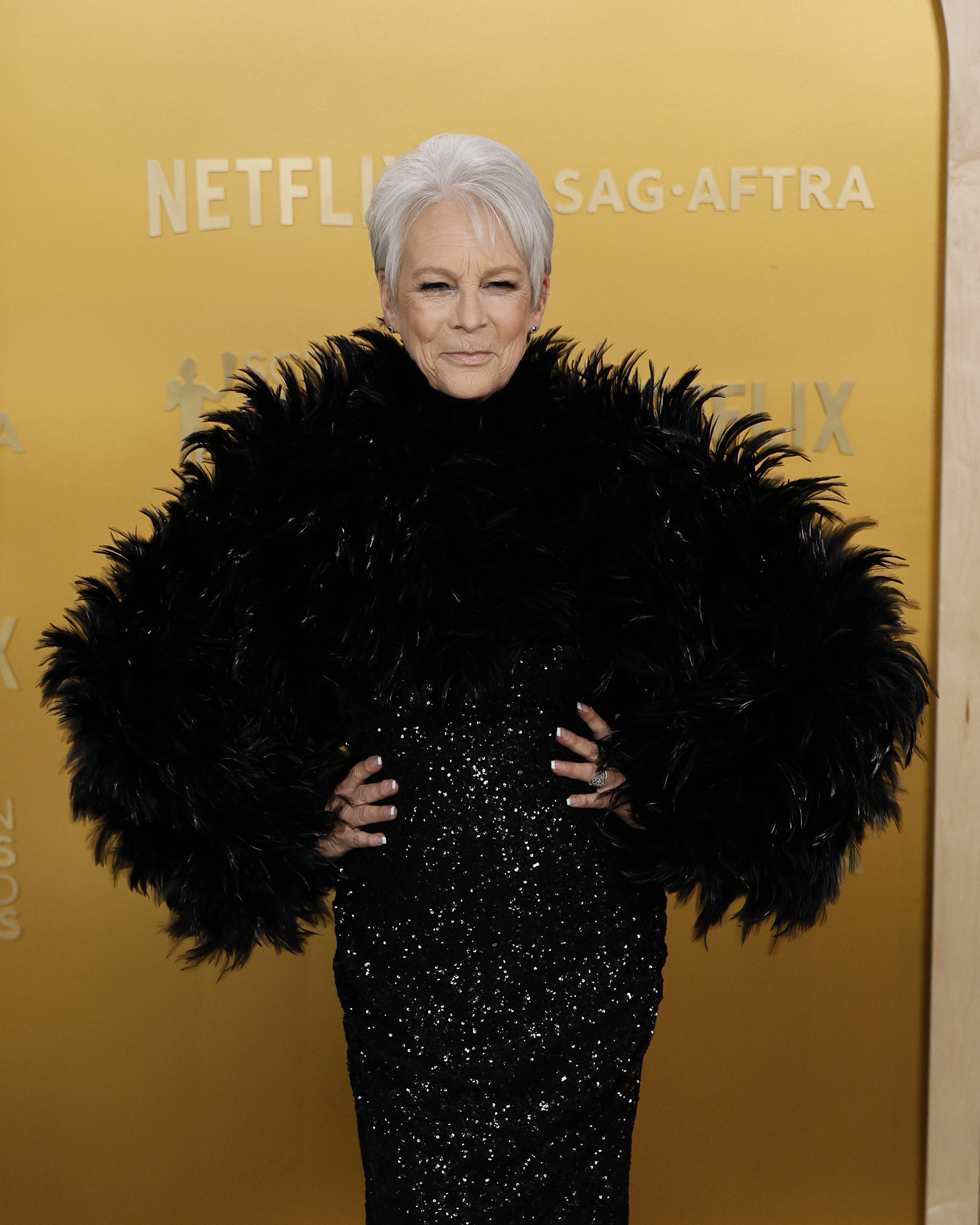 Jamie Lee Curtis en los 2025 Screen Actors Guild Awards en el Shrine Auditorium and Expo Hall el 23 de febrero en Los Angeles, California. | Fuente: Getty Images