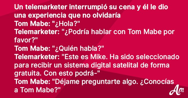 Hombre recibe molesta llamada de telemarketer