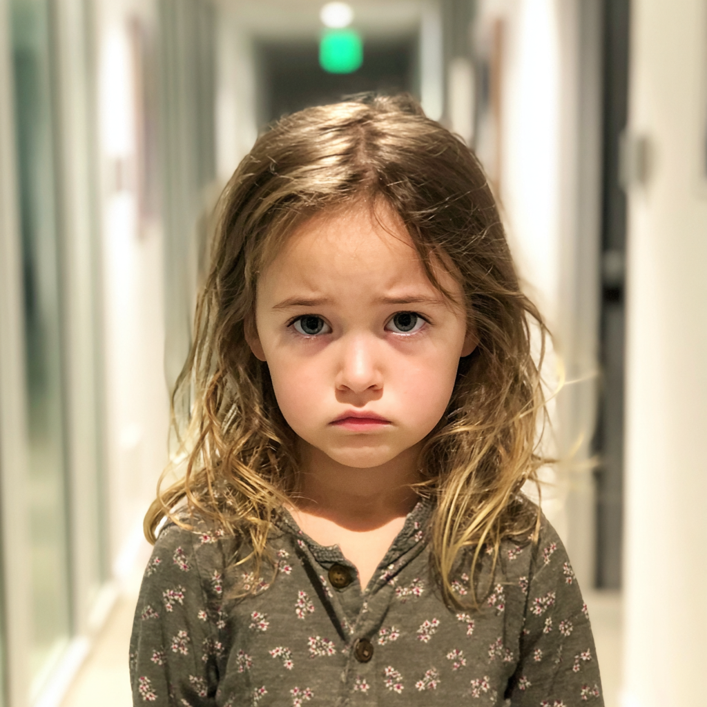 Una niña disgustada | Fuente: Midjourney