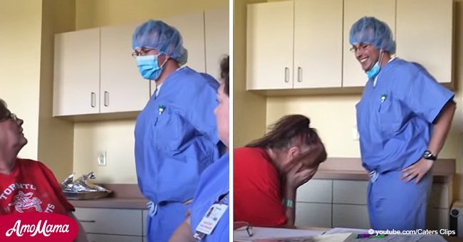 Madre que sufre de cáncer lloró cuando el "doctor" se quitó la máscara y vio su familiar cara