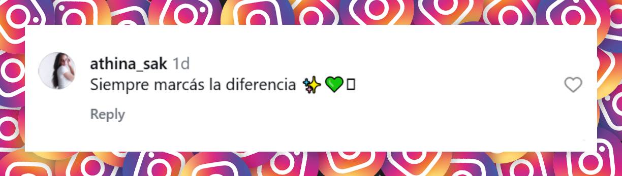 Comentario de una usuaria | Fuente: Instagram/nataliaoreirosoy