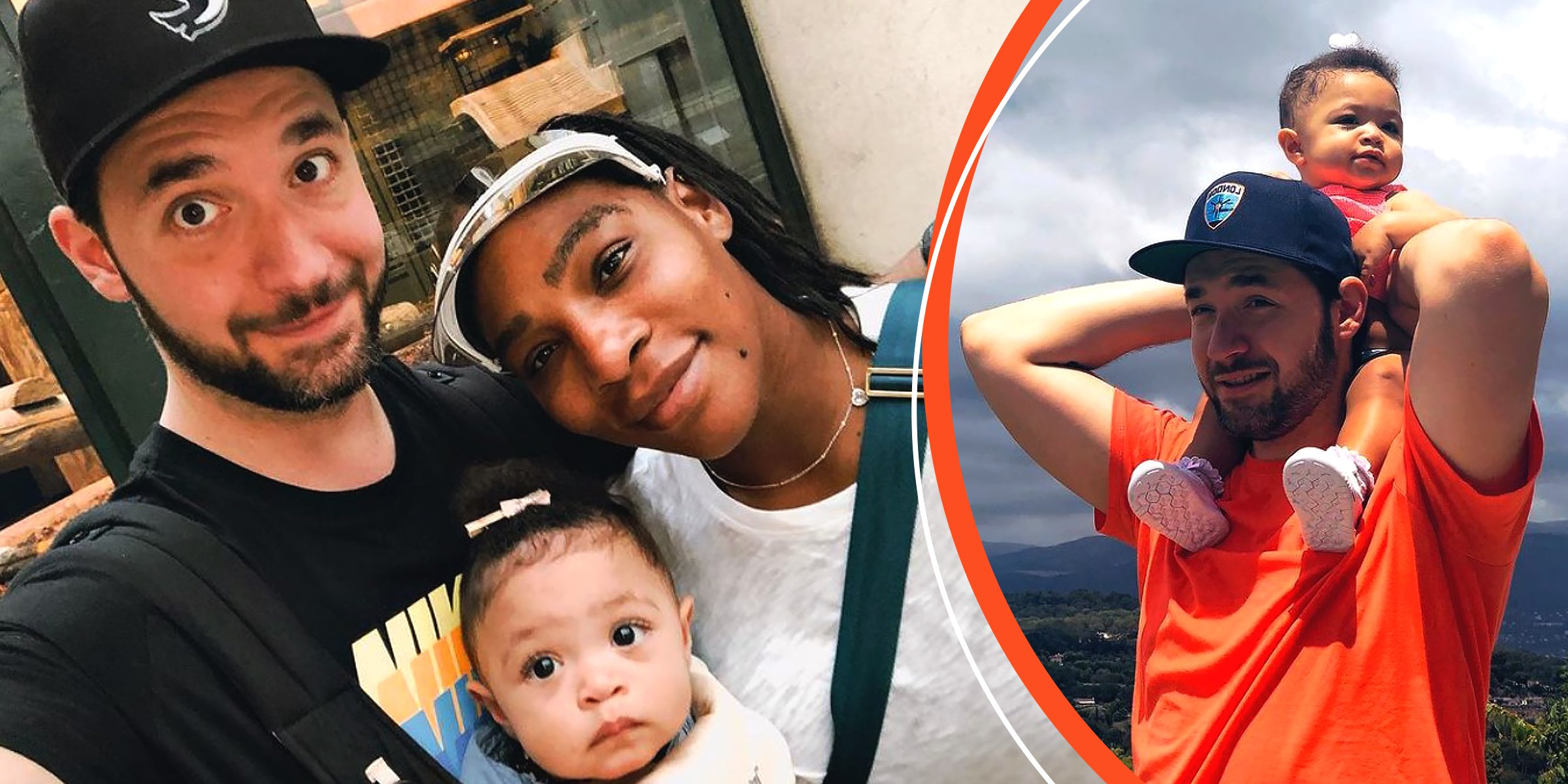 Alexis Ohanian, Serena Williams, y su hija, Olympia Ohanian | Alexis Ohanian y su hija, Olympia Ohanian | Foto: Instagram.com/serenawilliams | Instagram.com/alexisohanian