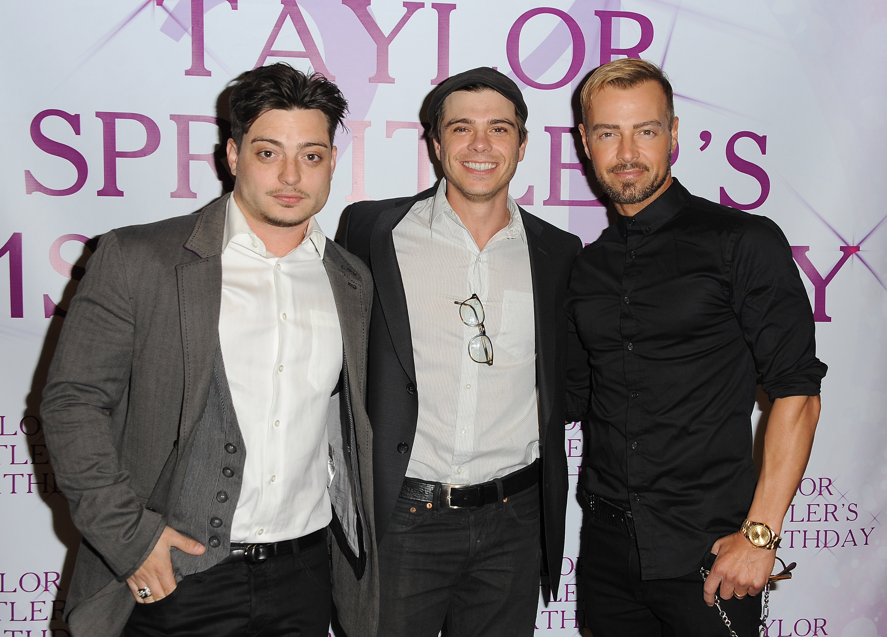 Andrew, Matthew y Joey Lawrence asisten a la fiesta de cumpleaños 21 "In The City" de Taylor Spreitler el 25 de octubre de 2014, en Studio City, California. | Fuente: Getty Images