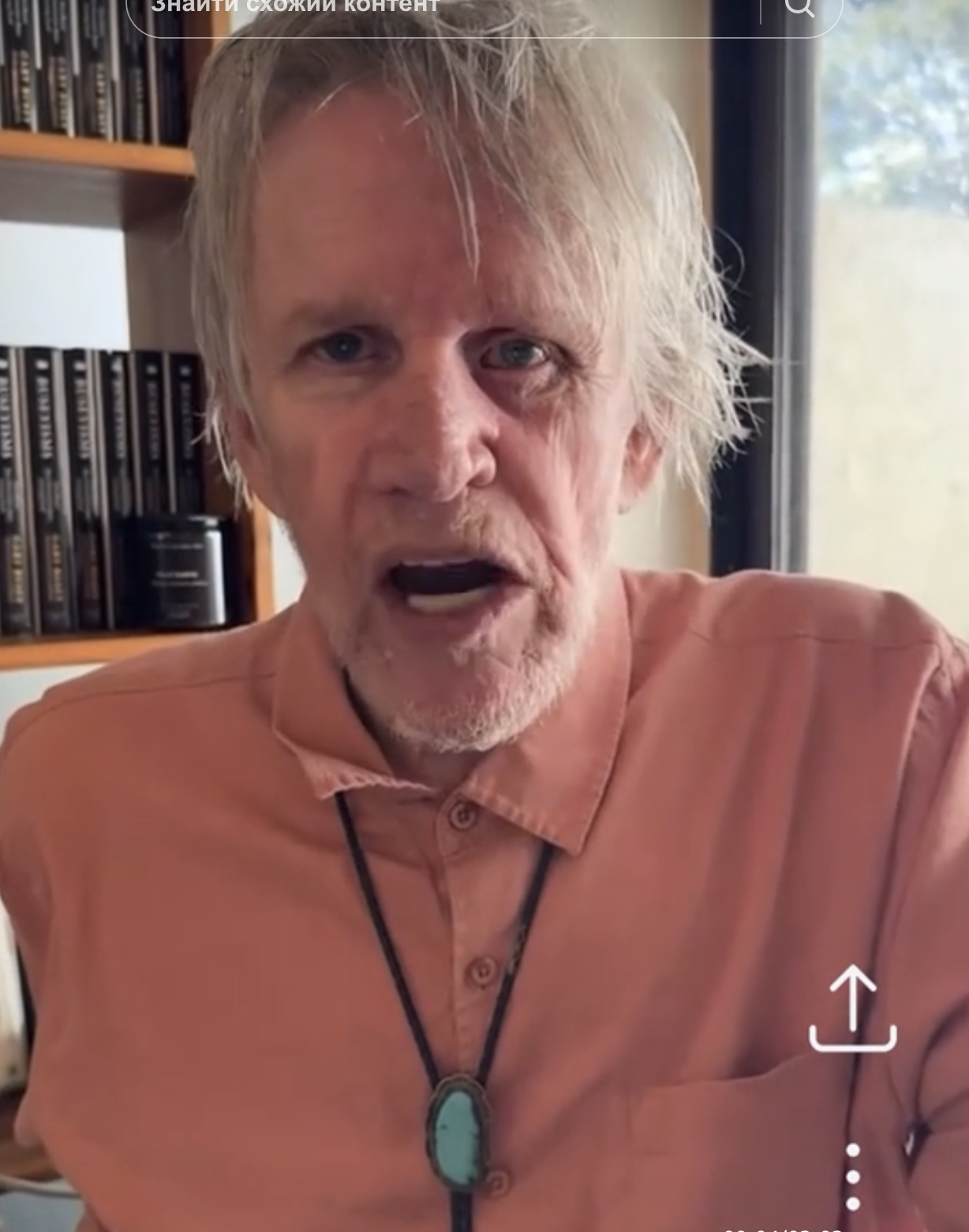 Gary Busey interactuando con fans en TikTok | Fuente: TikTok/@buseyisms