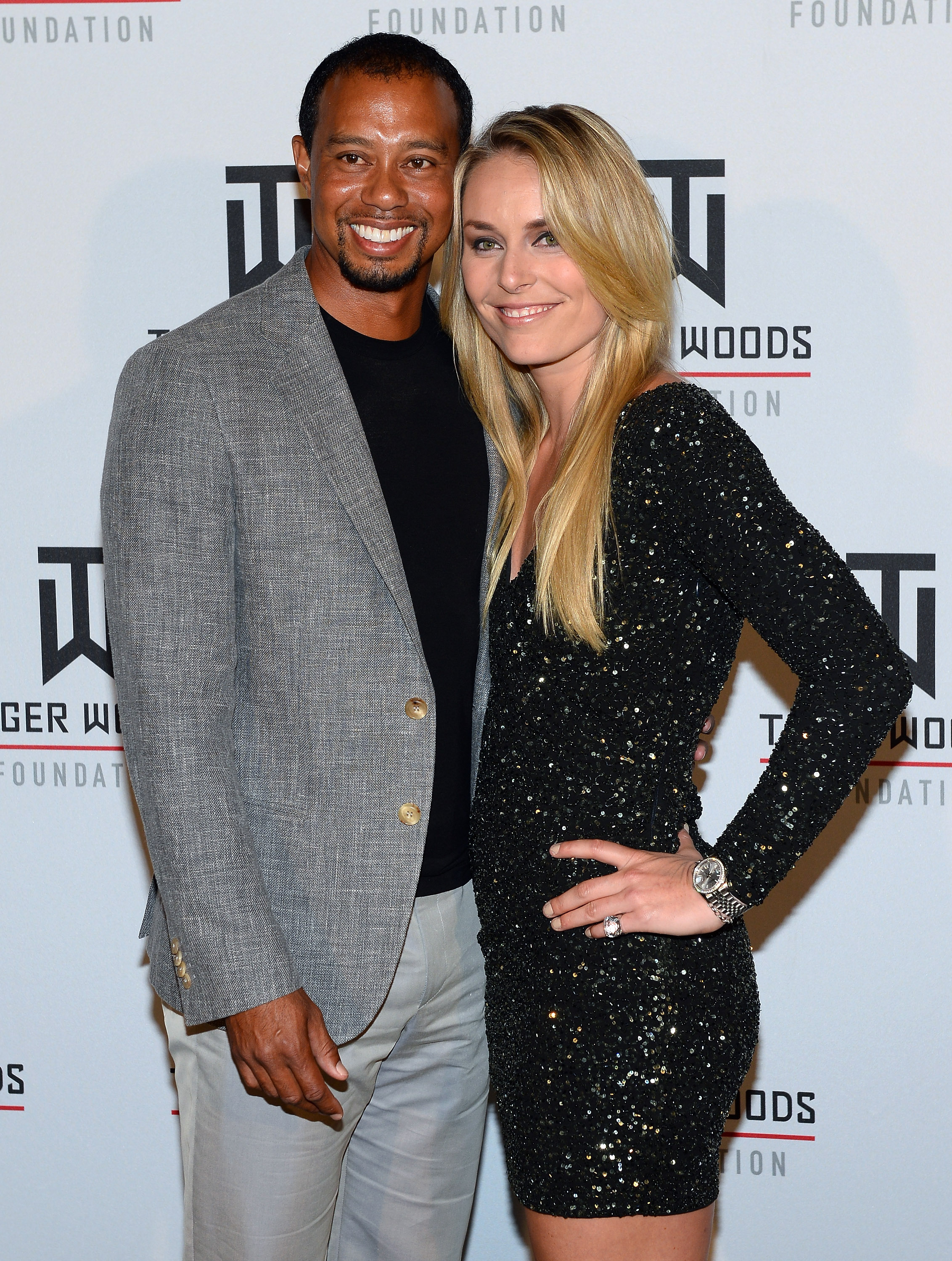 Tiger Woods y Lindsey Vonn asisten al Tiger Jam 2014 el 17 de mayo de 2014, en el Mandalay Bay Events Center de Las Vegas, Nevada | Fuente: Getty Images