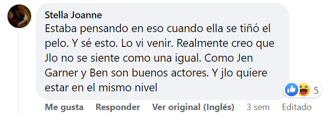 Comentario sobre el atuendo de Jennifer Lopez. | Foto: Facebook.com/Page Six