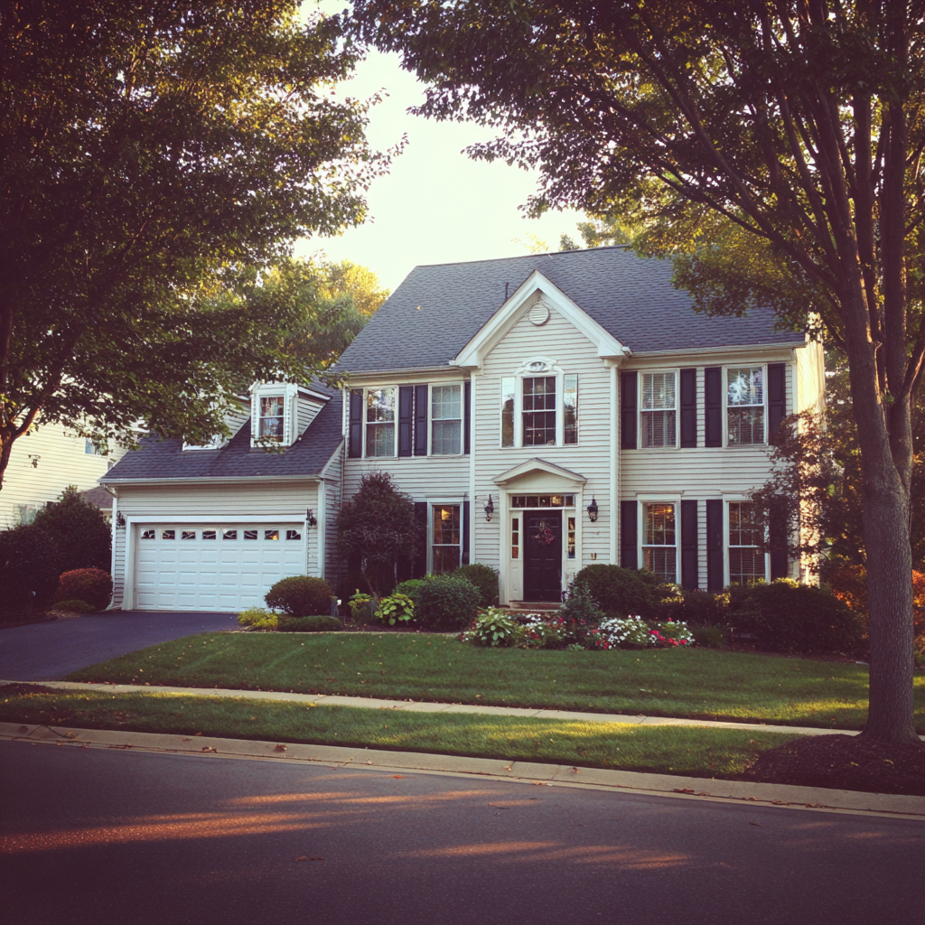 El exterior de una casa | Fuente: Midjourney