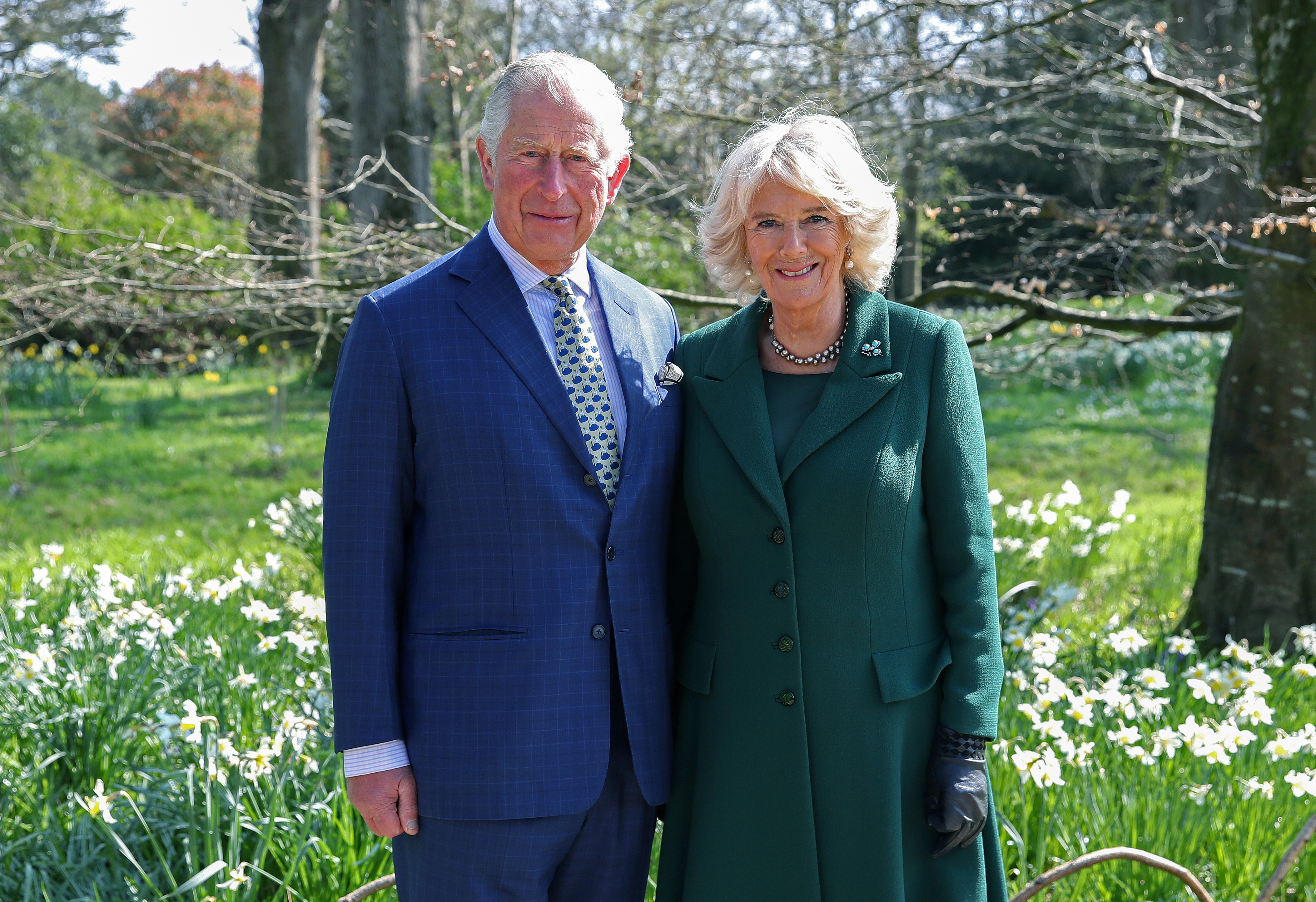Rey Charles III y la reina Camilla, antiguos Duque y Duquesa de Cornualles, en el Castillo de Hillsborough el 09 de abril de 2019 | Foto: Getty Images