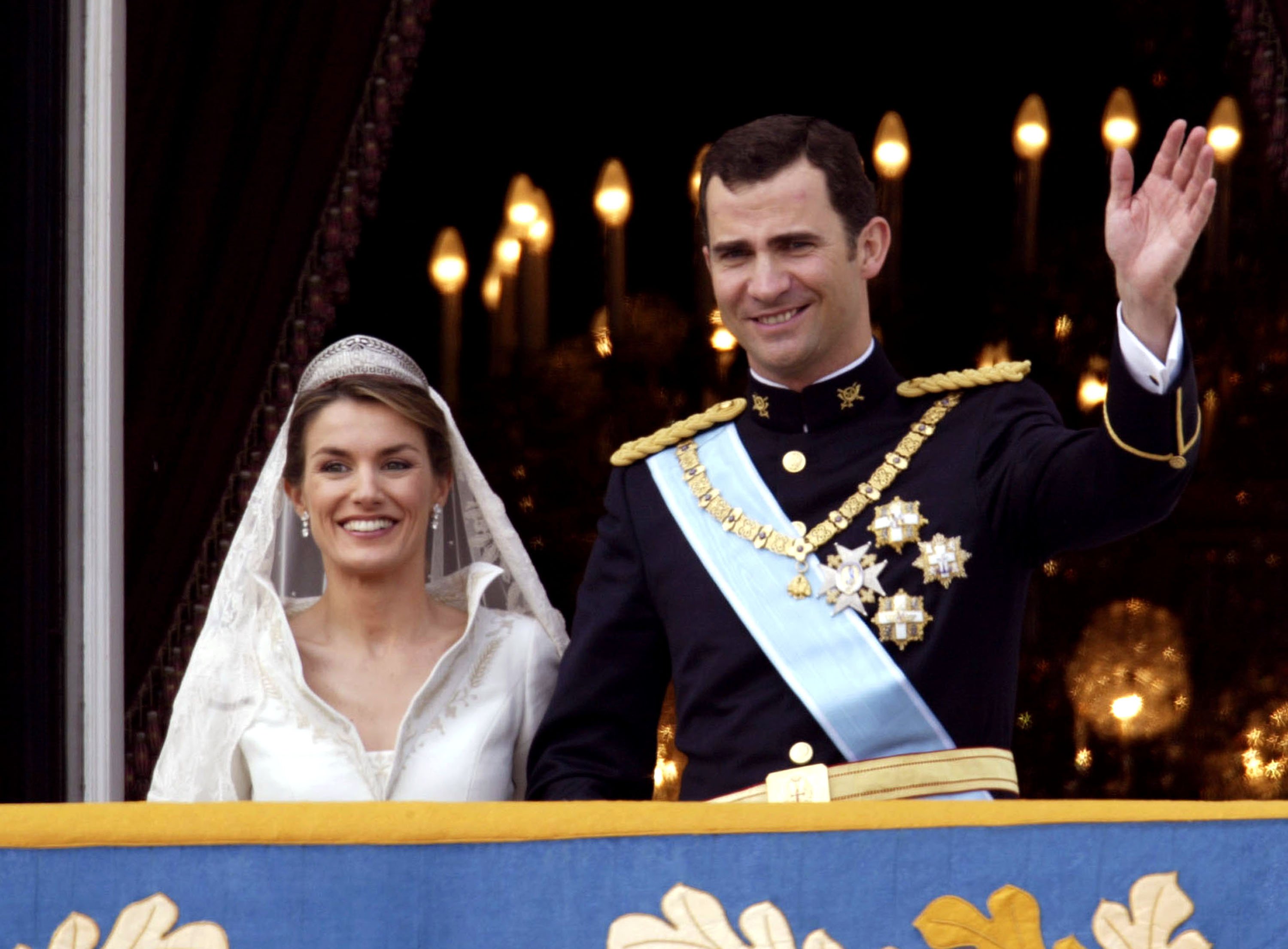 El Príncipe Heredero Felipe y la Princesa Letizia Ortiz durante la Boda Real en Madrid, España. | Foto: Getty Images