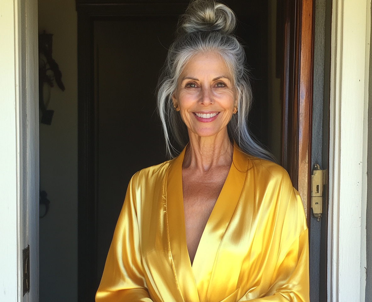 Una mujer mayor sonriente | Fuente: Midjourney