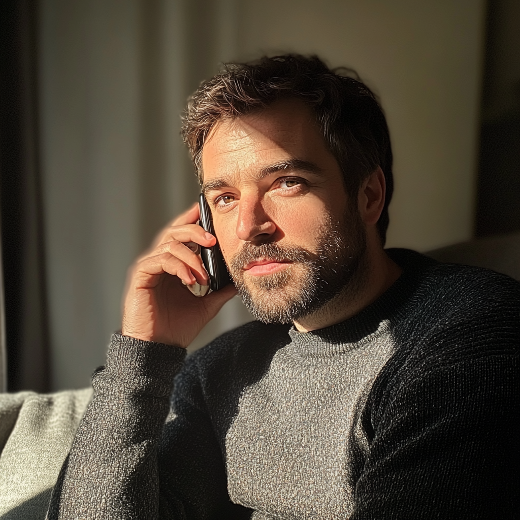 Un hombre hablando por teléfono | Fuente: Midjourney