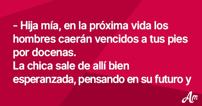 A chica fea le dijeron que sería bella en próxima vida, y decidió comenzar esa vida ahora