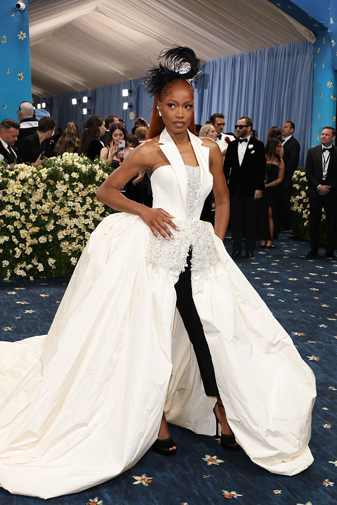 Keke Palmer asiste a la Met Gala 2025 en el Museo Metropolitano de Arte de la ciudad de Nueva York, el 5 de mayo, celebrando el tema "Superfine: Tailoring Black Style".