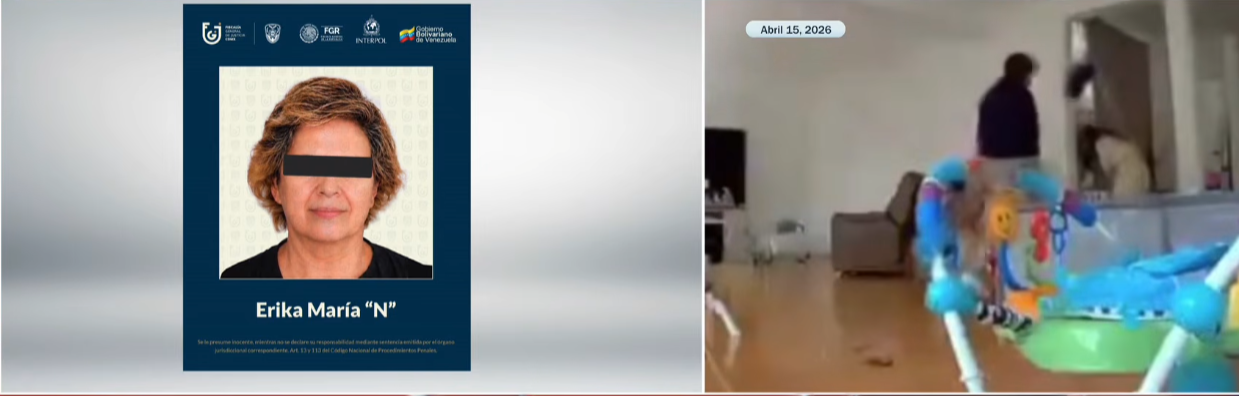 Erika María Guadalupe Herrera, suegra de la difunta ex reina de belleza Carolina Flores | Imagen del interior de la vivienda donde fue asesinada Carolina Flores | Fuente: YouTube/NMás