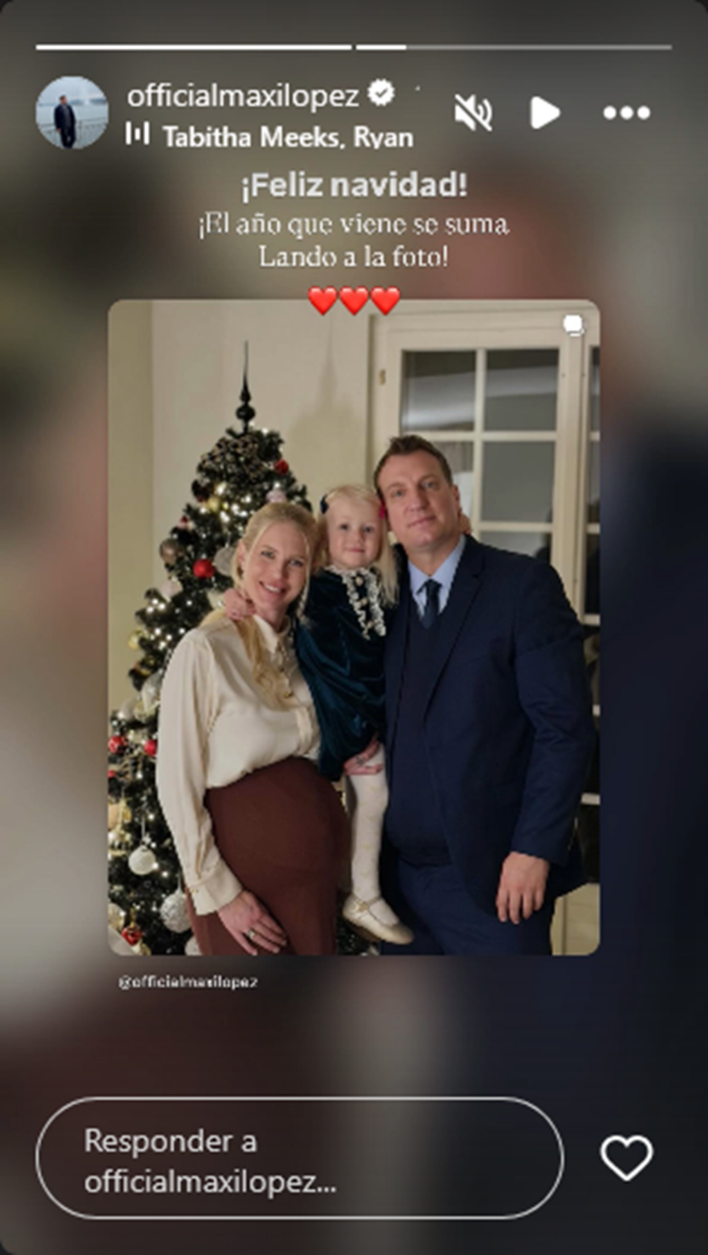 Maxi López celebró la Navidad en Suiza junto a Daniela Christiansson y su hija Elle | Fuente: Instagram Stories/officialmaxilopez