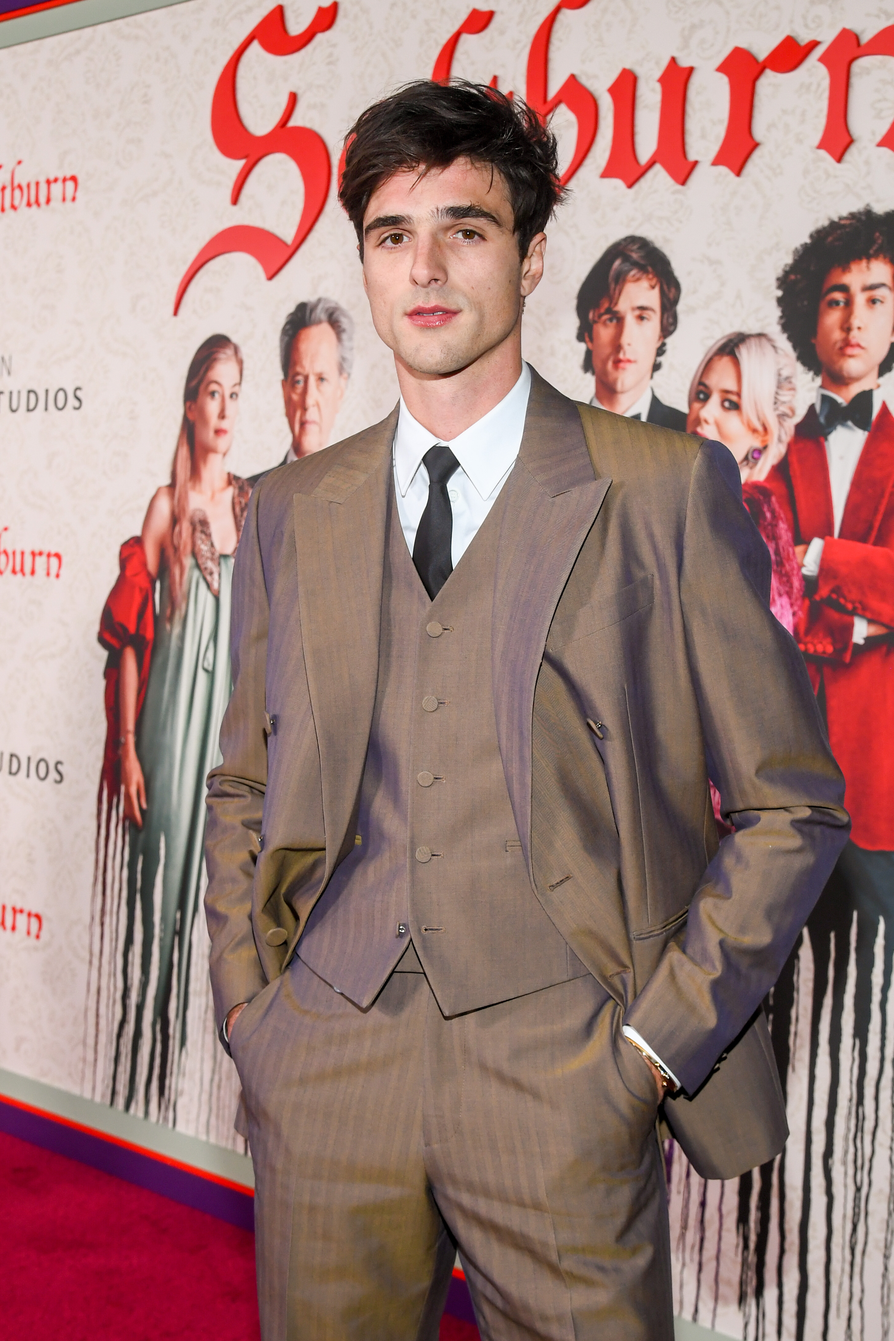 Jacob Elordi en el estreno de "Saltburn" el 14 de noviembre de 2023, en Los Ángeles, California | Fuente: Getty Images