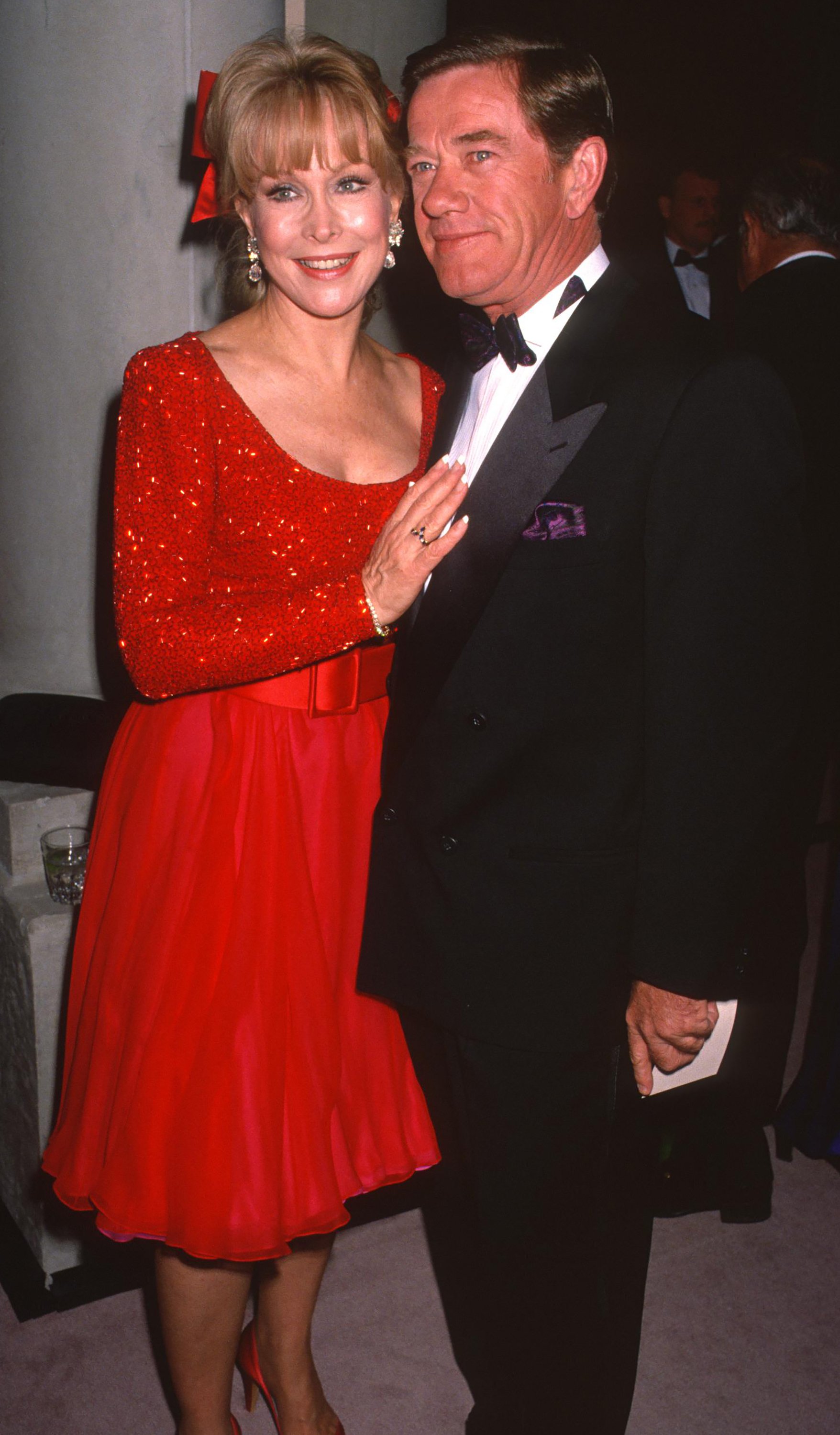 Barbara Eden and Jon Eicholtz at Rancho Mirage, California, November 30, 1991 | Source: Getty Images