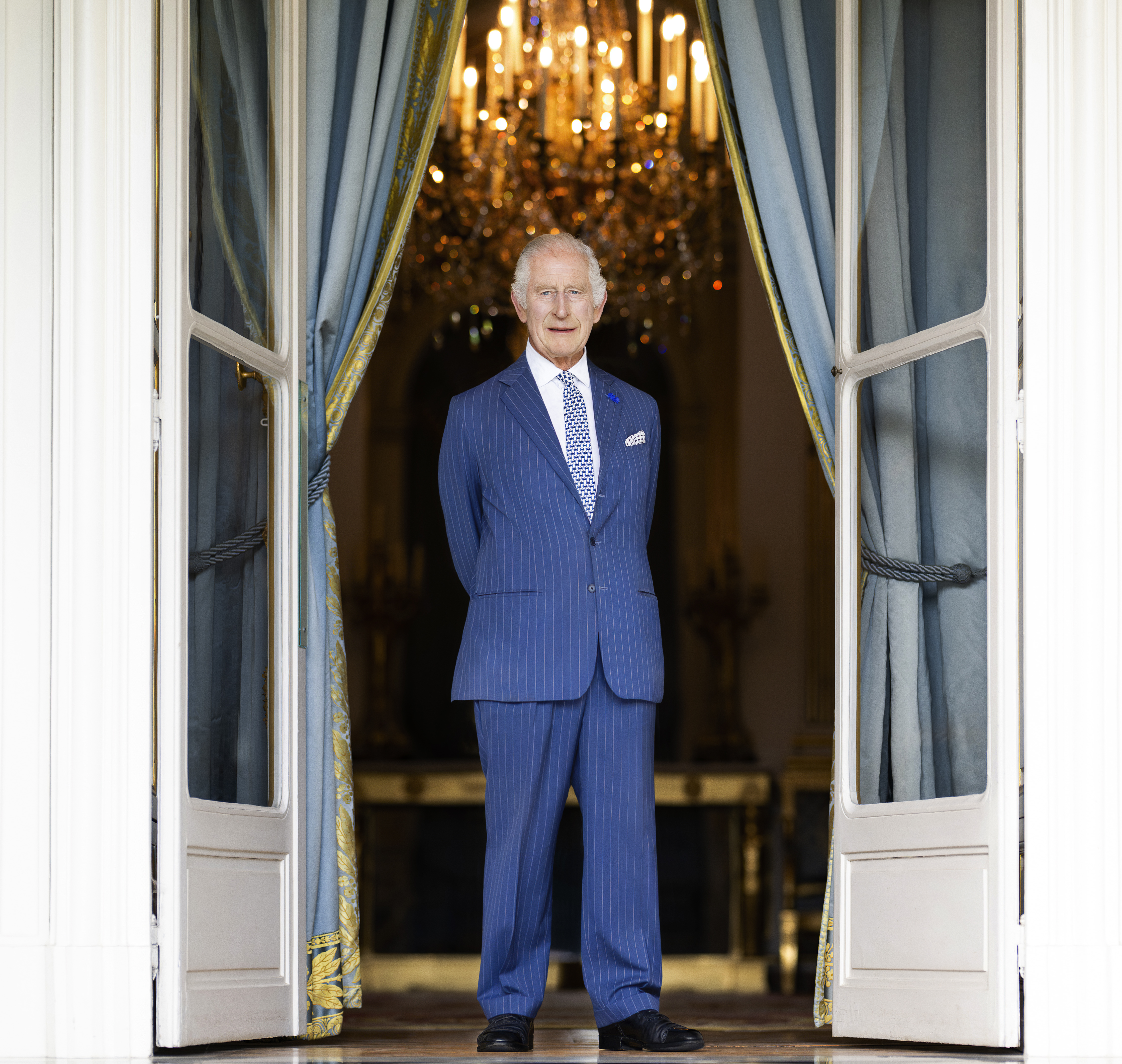 El rey Charles III durante la visita de Estado a Francia en la residencia del embajador británico el 20 de septiembre de 2023 en París, Francia | Foto: Getty Images