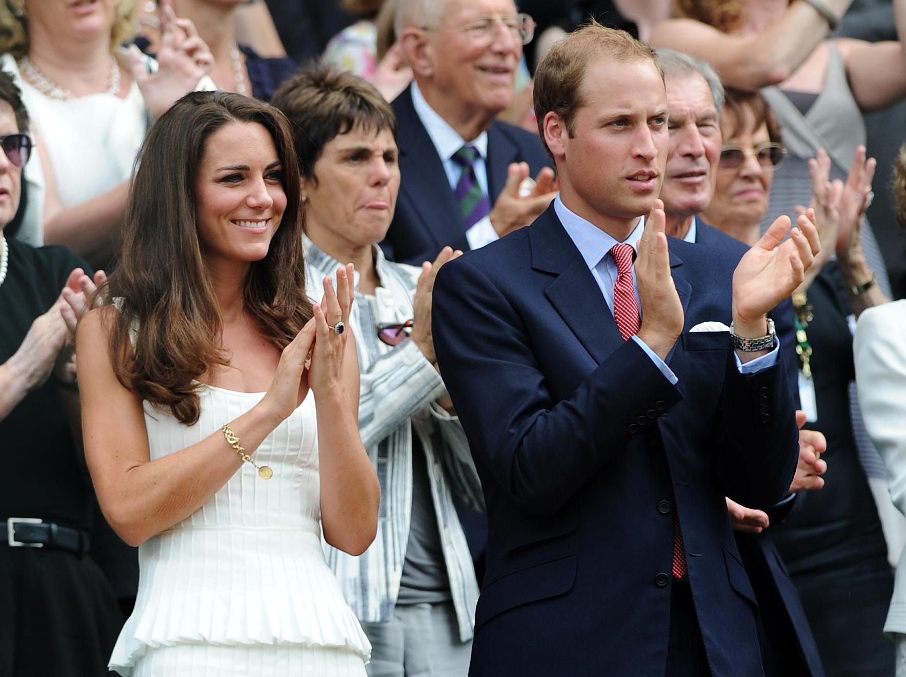 Los duques de Cambridge en Londres, durante el séptimo juego de Wimbledon 2011. │Foto: Getty Images