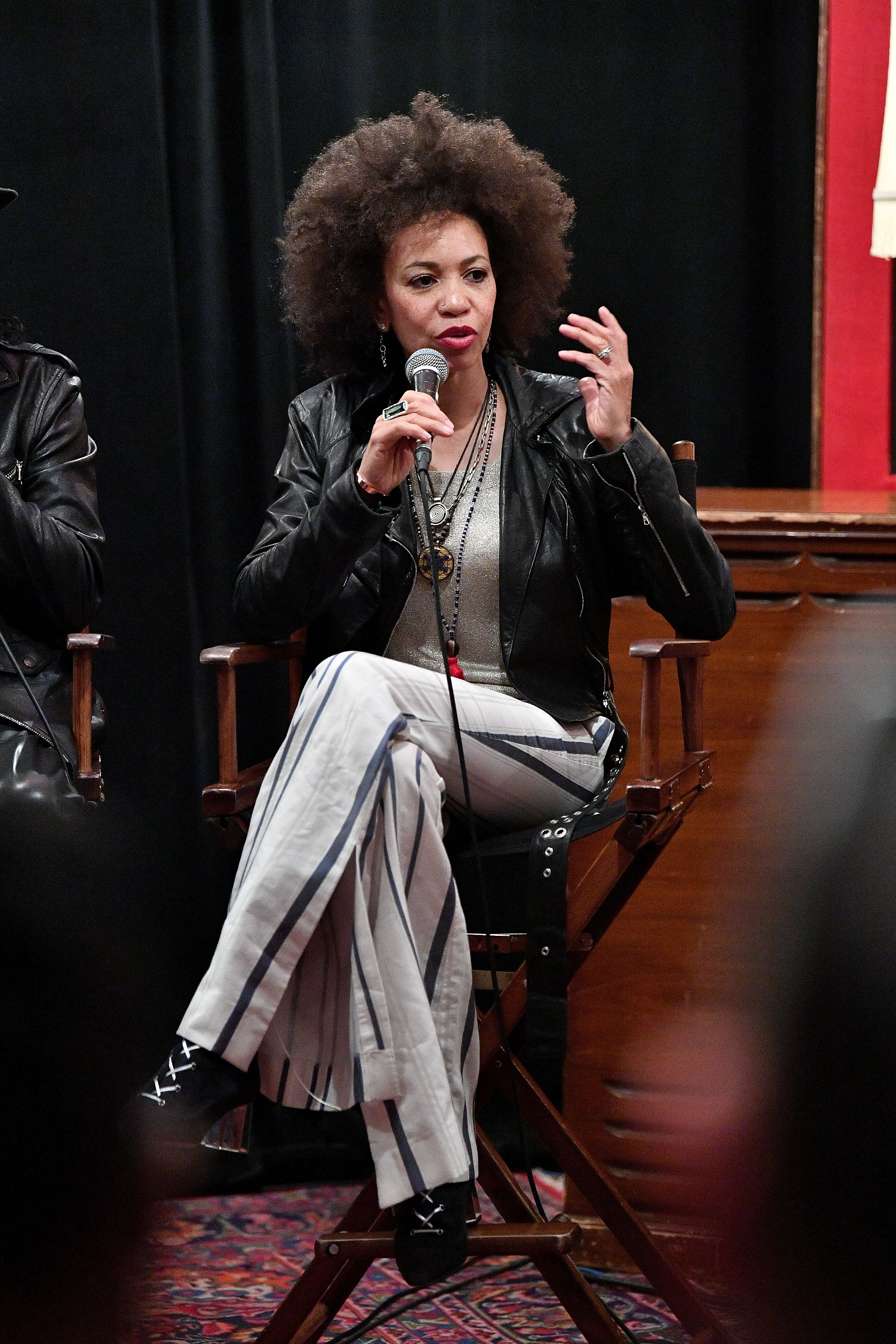 Cindy Blackman Santana en el evento de prensa de Santana and The Isley Brothers, el 1 de agosto de 2017 en Nueva York. | Foto: Getty Images