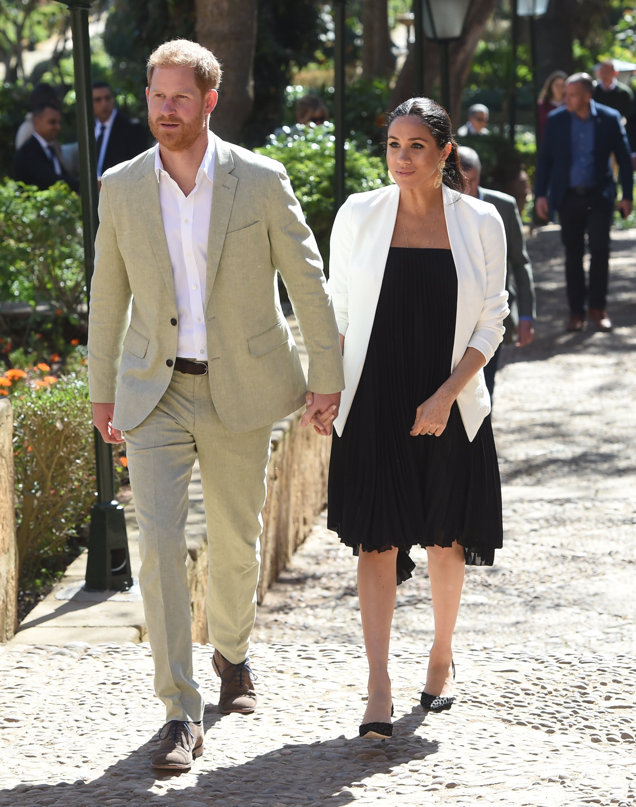 Meghan Markle y el príncipe Harry en Marruecos, en 2019. | Foto: Getty Images