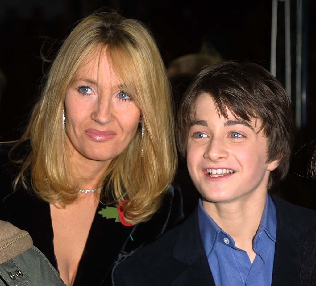 J.K. Rowling y Daniel Radcliffe, de 11 años el 4 de noviembre. 2001. | Foto: Getty Images