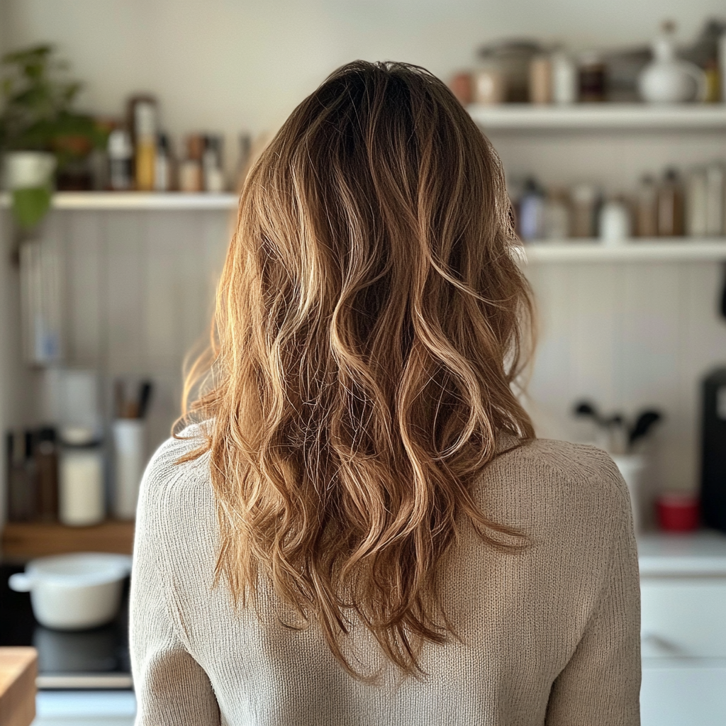 Una mujer de pie en una cocina | Fuente: Midjourney