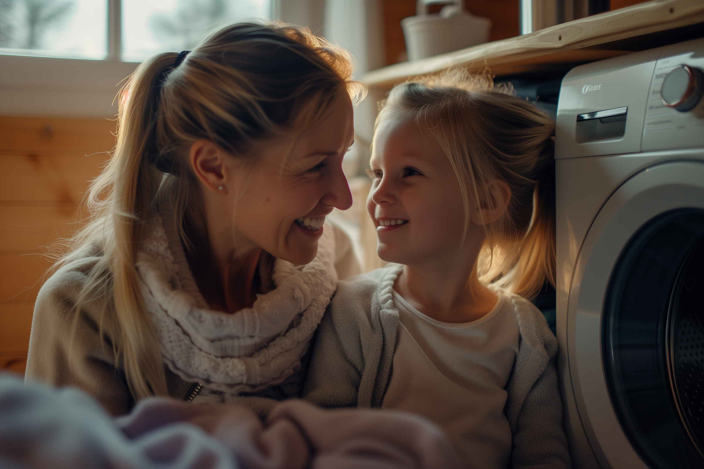 Un sonriente dúo de madre e hija | Fuente: Midjourney