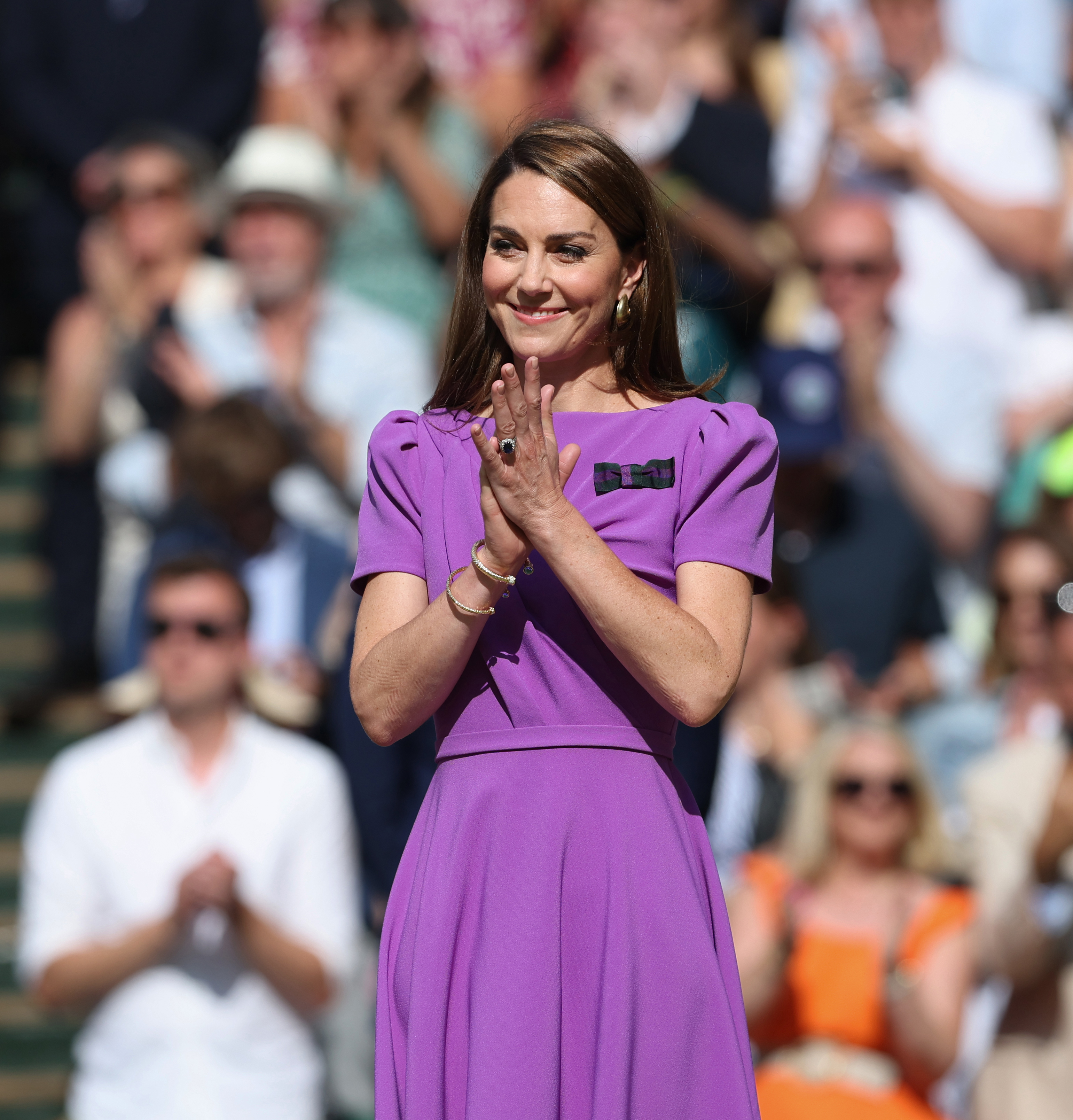 Kate Middleton en el All England Lawn Tennis and Croquet Club el 14 de julio de 2024, en Londres, Inglaterra | Fuente: Getty Images