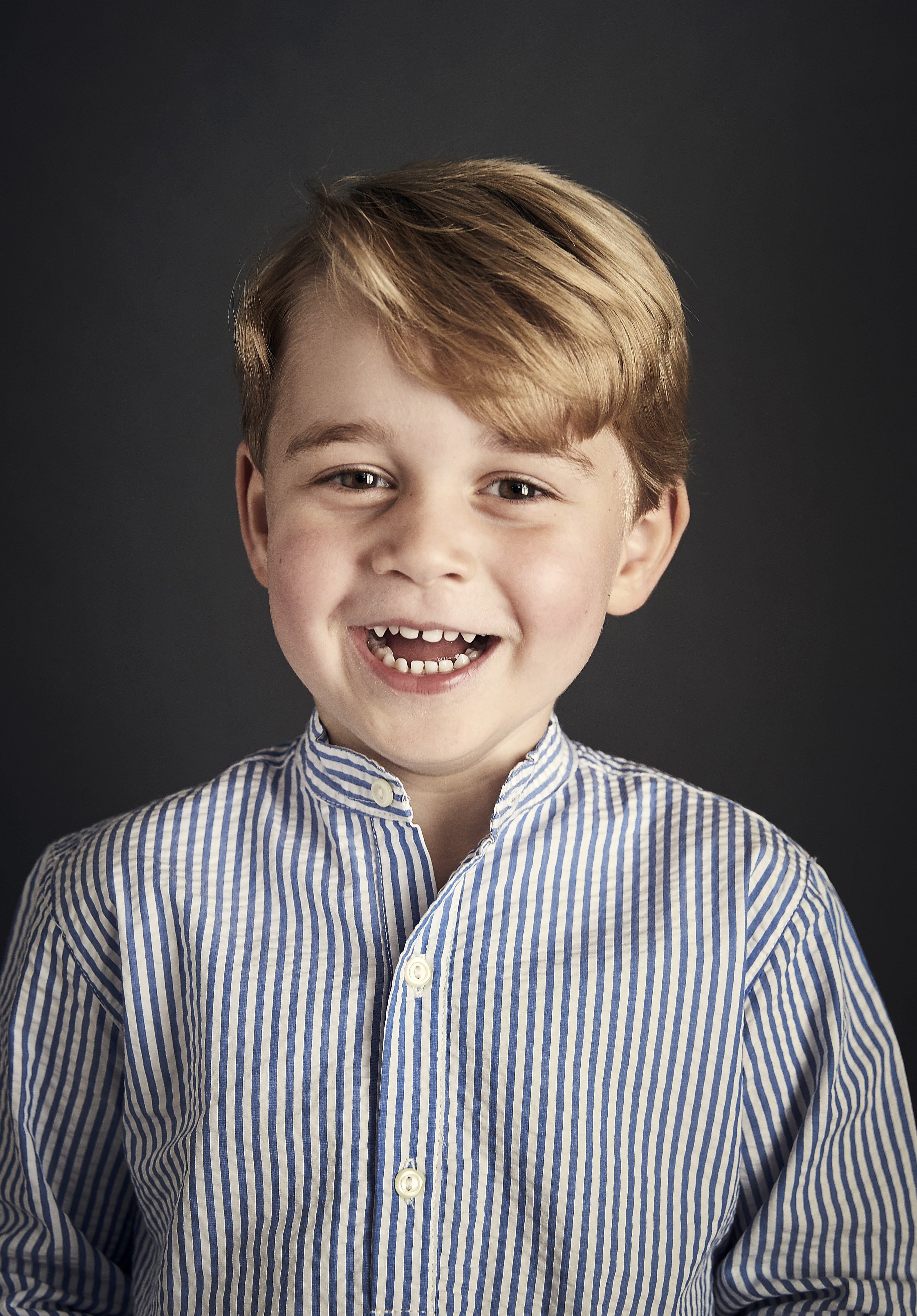 Retrato del príncipe George publicado antes de su cuarto cumpleaños. | Foto: Getty Images