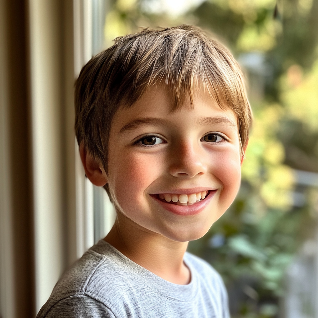 Un niño sonriente | Fuente: Midjourney