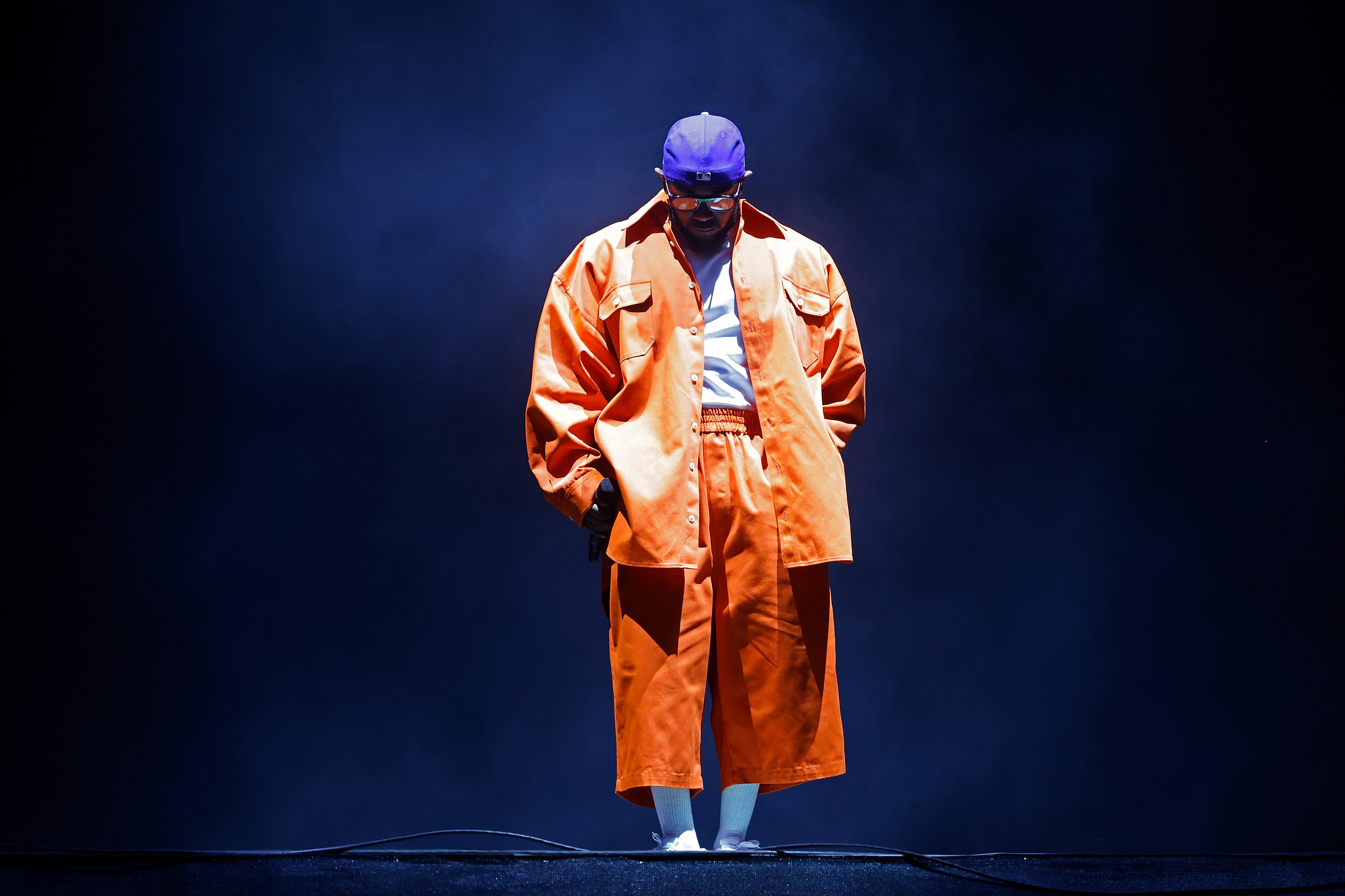 Kendrick Lamar actuando durante el Governors Ball Music Festival 2023 el 11 de junio en Nueva York. | Fuente: Getty Images