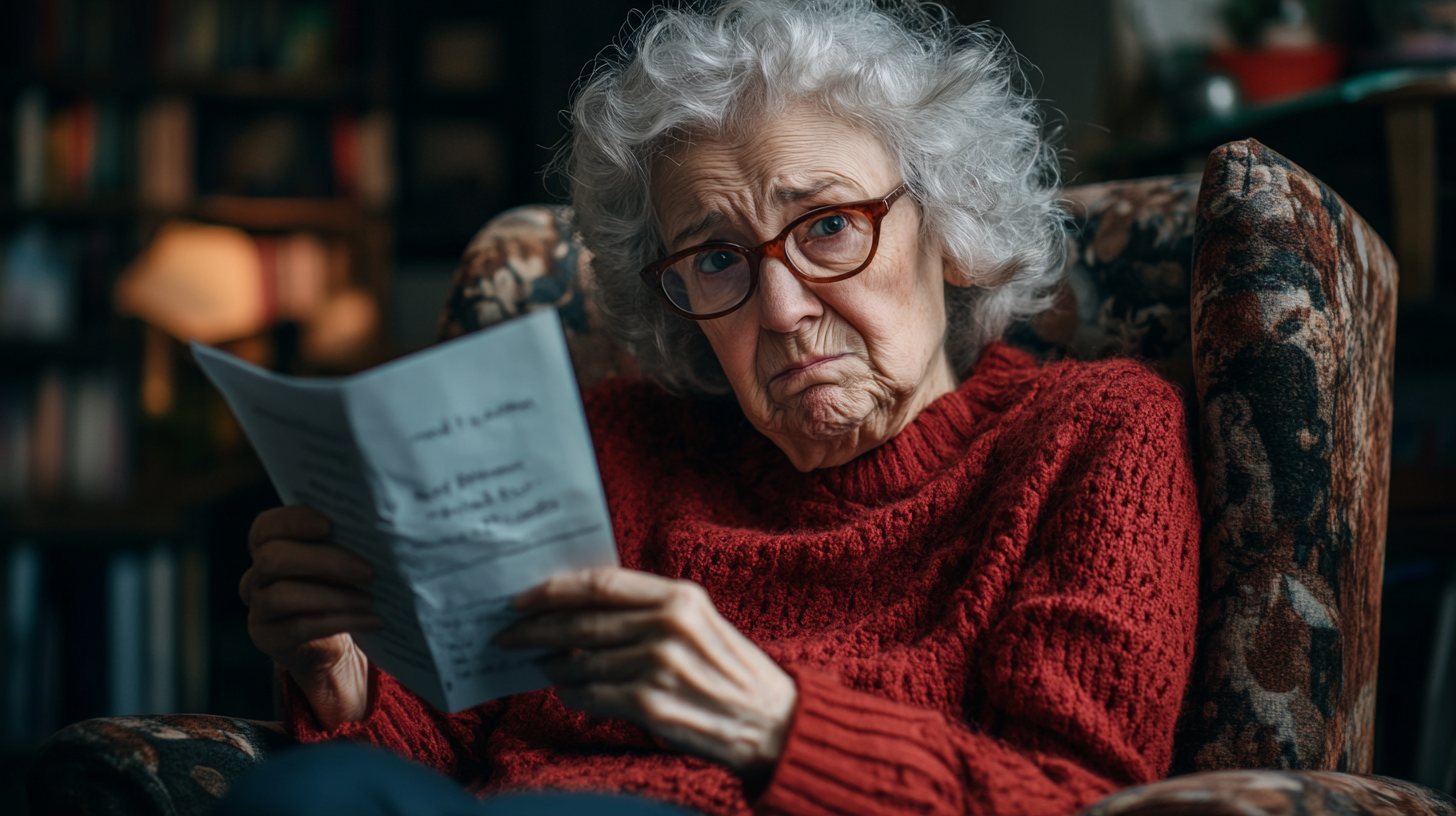 Anciana sentada leyendo | Fuente: Midjourney