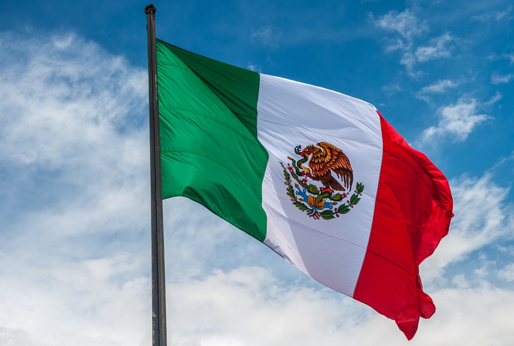 Bandera de México.| Fuente: Shutterstock