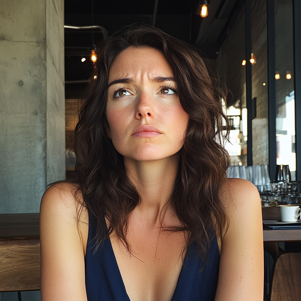 Una donna sconvolta | Fonte: Midjourney