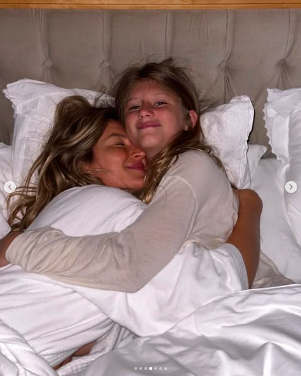 Gisele Bündchen compartiendo un tierno momento con su hija, Vivian Brady, publicado el 5 de diciembre de 2023. | Fuente: Instagram/gisele