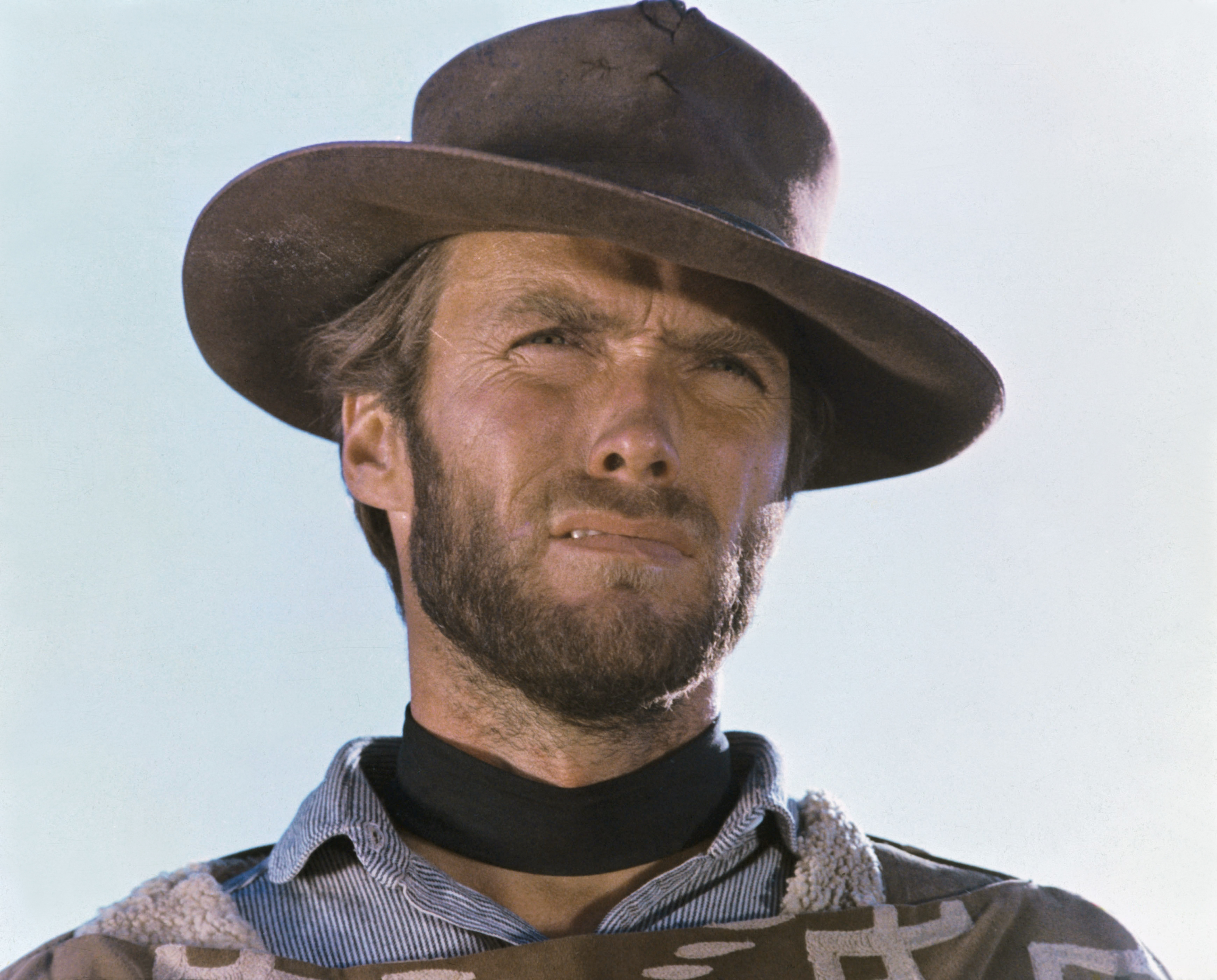 Clint Eastwood en el plató de 'The Good, the Bad and the Ugly' en 1966 | Fuente: Getty Images