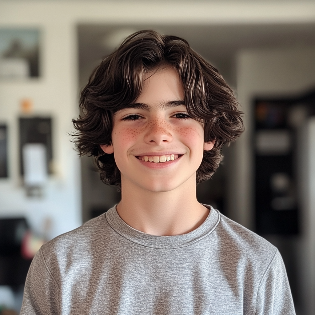 Un adolescente de pie en una cocina | Fuente: Midjourney