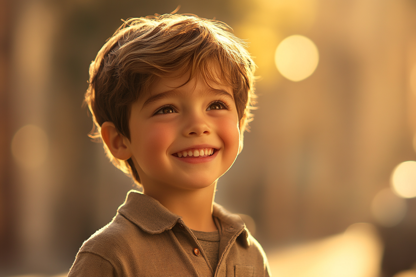 Un niño sonriendo | Fuente: Midjourney
