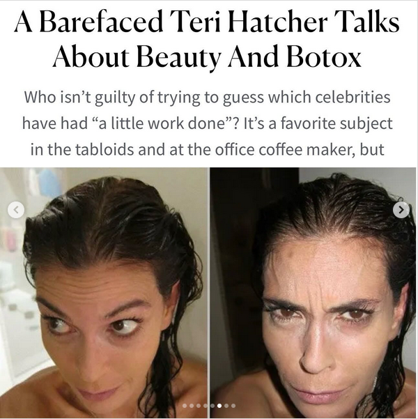 Fotos de Teri Hatcher de 2010, de un post del 5 de agosto de 2025 | Fuente: Instagram/officialterihatcher