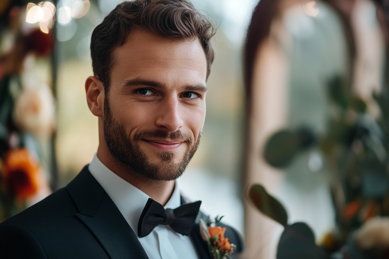 Un novio esperando en el altar | Fuente: Midjourney