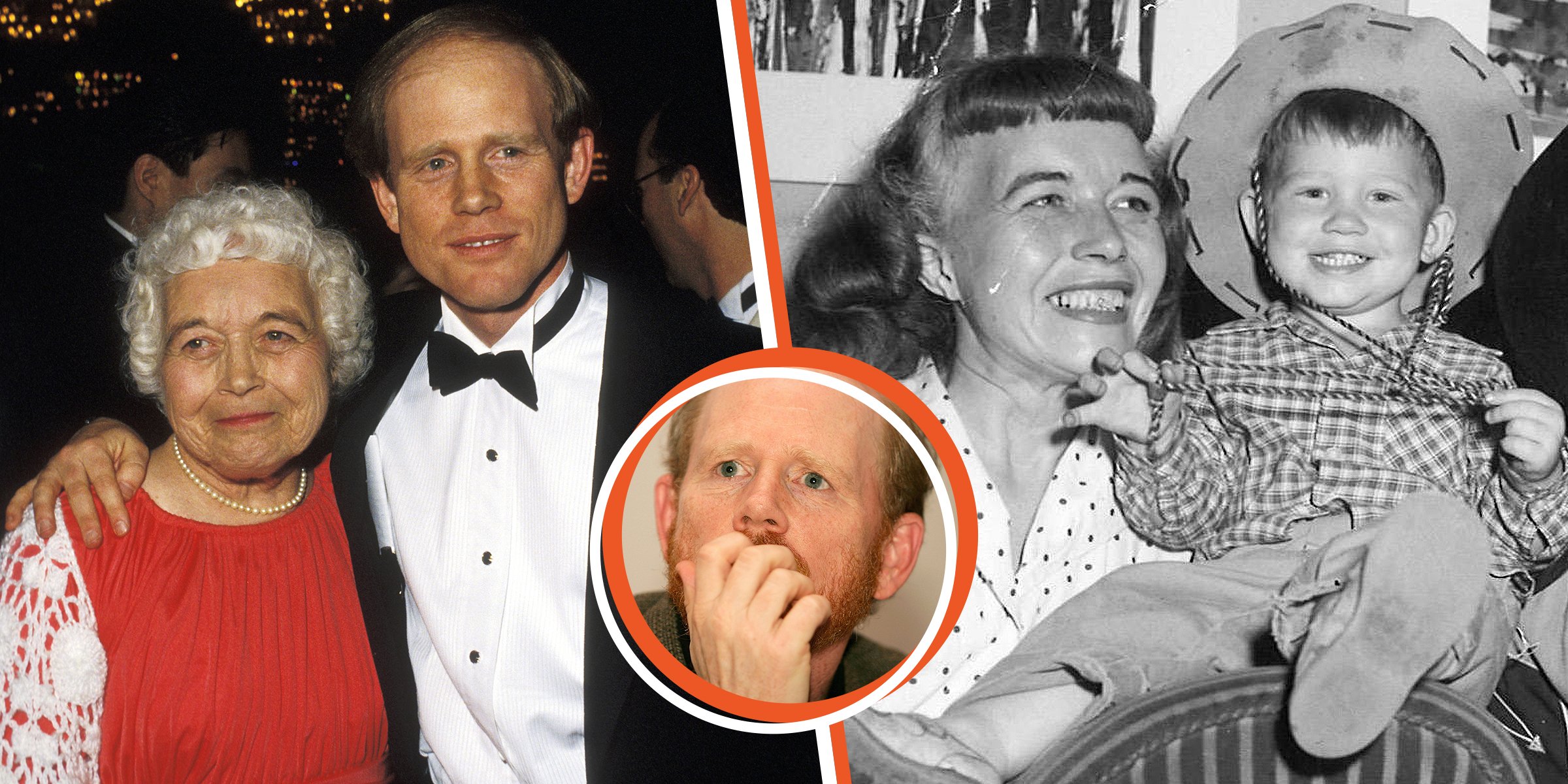 Ron Howard y su madre Jean Speegle | Foto: Facebook.com/Real Ron Howard | Getty Images 