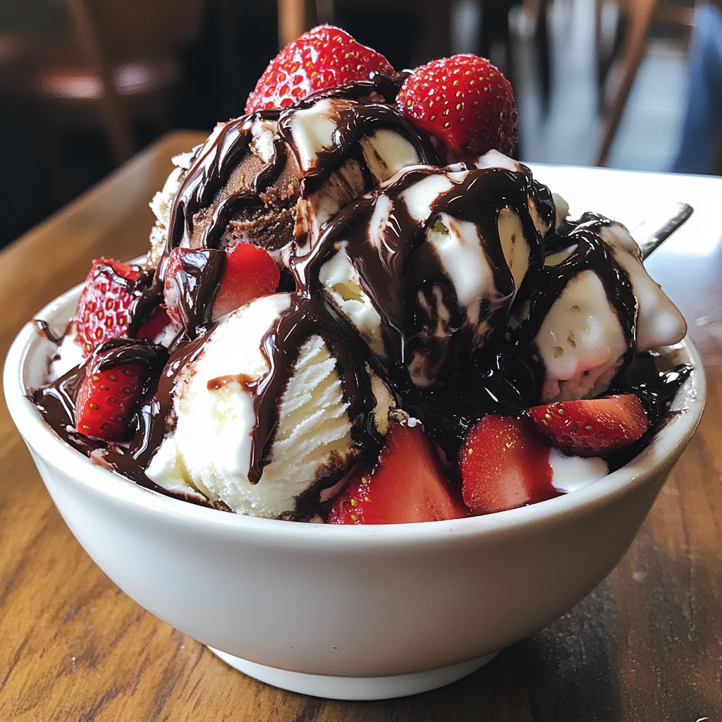 Un gran bol de helado | Fuente: Midjourney