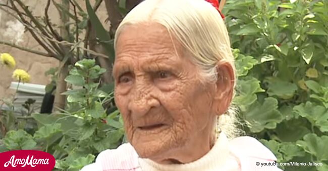 Abuela mexicana de 118 años muy sonriente comparte el secreto de su longevidad