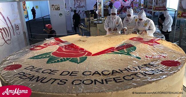 El mazapán más grande es el mundo que rompió el récord Guiness fue cocinado en Jalisco